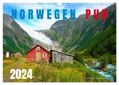 Norwegen PUR (Wandkalender 2024 DIN A3 quer), CALVENDO Monatskalender - Prescher, Werner