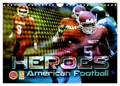 HEROES - American Football (Wandkalender 2024 DIN A4 quer), CALVENDO Monatskalender