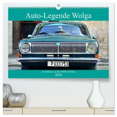 Auto-Legende Wolga - Ein Oldtimer aus der UdSSR auf Kuba (hochwertiger Premium Wandkalender 2024 DIN A2 quer), Kunstdruck in Hochglanz
