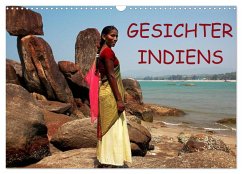 Gesichter Indiens (Wandkalender 2024 DIN A3 quer), CALVENDO Monatskalender