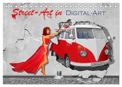 Street-Art in Digital-Art by Mausopardia (Tischkalender 2024 DIN A5 quer), CALVENDO Monatskalender