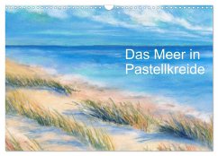 Das Meer in Pastellkreide (Wandkalender 2024 DIN A3 quer), CALVENDO Monatskalender - Krause, Jitka