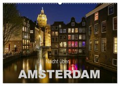 Nacht über Amsterdam (Wandkalender 2024 DIN A2 quer), CALVENDO Monatskalender