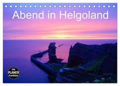 Abend in Helgoland (Tischkalender 2024 DIN A5 quer), CALVENDO Monatskalender