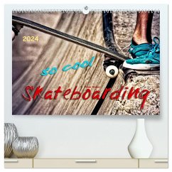 Skateboarding, so cool (hochwertiger Premium Wandkalender 2024 DIN A2 quer), Kunstdruck in Hochglanz