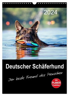Deutscher Schäferhund - Der beste Freund des Menschen (Wandkalender 2024 DIN A3 hoch), CALVENDO Monatskalender
