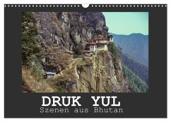Druk Yul - Szenen aus Bhutan (Wandkalender 2024 DIN A3 quer), CALVENDO Monatskalender - Scheller, Hans-Werner