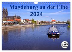 Magdeburg an der Elbe 2024 (Wandkalender 2024 DIN A4 quer), CALVENDO Monatskalender