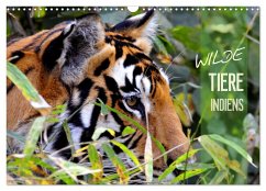 Wilde Tiere Indiens (Wandkalender 2024 DIN A3 quer), CALVENDO Monatskalender
