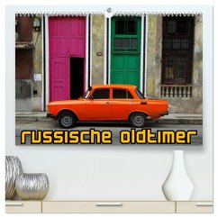 Russische Oldtimer (hochwertiger Premium Wandkalender 2024 DIN A2 quer), Kunstdruck in Hochglanz