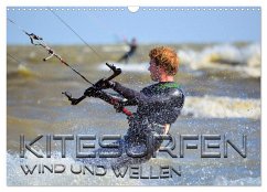 Kitesurfen - Wind und Wellen (Wandkalender 2024 DIN A3 quer), CALVENDO Monatskalender - Bleicher, Renate