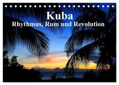 Kuba - Rhythmus, Rum und Revolution (Tischkalender 2024 DIN A5 quer), CALVENDO Monatskalender