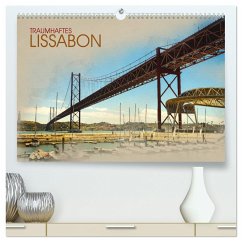 Traumhaftes Lissabon (hochwertiger Premium Wandkalender 2024 DIN A2 quer), Kunstdruck in Hochglanz