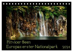 Plitvicer Seen - Europas erster Nationalpark (Tischkalender 2024 DIN A5 quer), CALVENDO Monatskalender - Karius, Kirsten