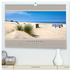 Strandblicke Borkum und Norderney (hochwertiger Premium Wandkalender 2024 DIN A2 quer), Kunstdruck in Hochglanz