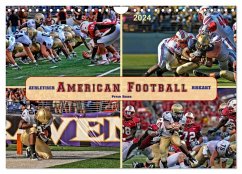 American Football - athletisch und riskant (Wandkalender 2024 DIN A4 quer), CALVENDO Monatskalender