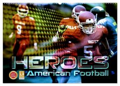 HEROES - American Football (Wandkalender 2024 DIN A2 quer), CALVENDO Monatskalender
