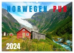 Norwegen PUR (Wandkalender 2024 DIN A2 quer), CALVENDO Monatskalender - Prescher, Werner