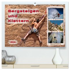 Bergsteigen und Klettern (hochwertiger Premium Wandkalender 2024 DIN A2 quer), Kunstdruck in Hochglanz - Roder, Peter