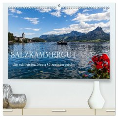Salzkammergut - Die schönsten Seen Oberösterreichs (hochwertiger Premium Wandkalender 2024 DIN A2 quer), Kunstdruck in Hochglanz