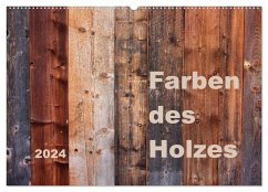 Farben des Holzes (Wandkalender 2024 DIN A2 quer), CALVENDO Monatskalender