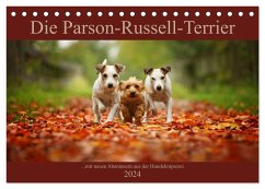 Die Parson-Russell-Terrier ...mit neuen Abenteuern aus der Hundeknipserei (Tischkalender 2024 DIN A5 quer), CALVENDO Monatskalender