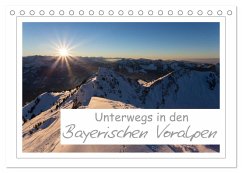 Unterwegs in den Bayerischen Voralpen (Tischkalender 2024 DIN A5 quer), CALVENDO Monatskalender