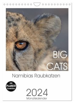 BIG CATS - Namibias Raubkatzen (Wandkalender 2024 DIN A4 hoch), CALVENDO Monatskalender