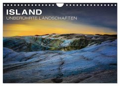 Island - Unberührte Landschaften (Wandkalender 2024 DIN A4 quer), CALVENDO Monatskalender