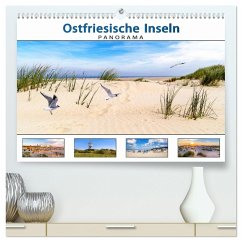 PANORAMA - Ostfriesische Inseln (hochwertiger Premium Wandkalender 2024 DIN A2 quer), Kunstdruck in Hochglanz