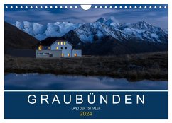 Graubünden - Land der 150 Täler (Wandkalender 2024 DIN A4 quer), CALVENDO Monatskalender