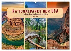 Nationalparks der USA - atemberaubend schön (Wandkalender 2024 DIN A2 quer), CALVENDO Monatskalender