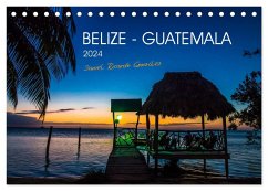 Belize - Guatemala (Tischkalender 2024 DIN A5 quer), CALVENDO Monatskalender