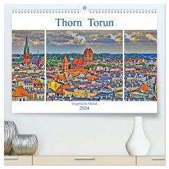 Thorn Torun - Die gotische Altstadt (hochwertiger Premium Wandkalender 2024 DIN A2 quer), Kunstdruck in Hochglanz - Michalzik, Paul
