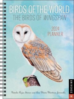 Birds of the World: The Birds of Wingspan 12-Month 2024 Planner Calendar - Martinez, Ana Maria; Rojas, Natalia