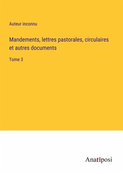 Cover Mandements, lettres pastorales, circulaires et autres documents