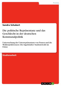 Die politische Repräsentanz und das Geschlecht in der deutschen Kommunalpolitik (eBook, PDF)