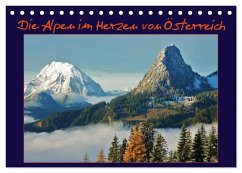 Die Alpen im Herzen von Österreich (Tischkalender 2024 DIN A5 quer), CALVENDO Monatskalender - Bucher, Leo