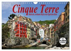 Cinque Terre - Malerische, verträumte Dörfer an der ligurischen Küste (Wandkalender 2024 DIN A4 quer), CALVENDO Monatskalender