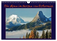 Die Alpen im Herzen von Österreich (Wandkalender 2024 DIN A4 quer), CALVENDO Monatskalender - Bucher, Leo