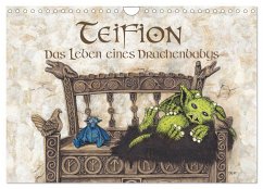 TEIFION Das Leben eines Drachenbabys (Wandkalender 2024 DIN A4 quer), CALVENDO Monatskalender - Uhl, Ruth