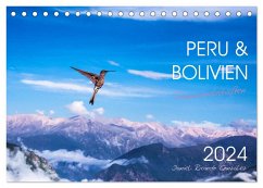 Peru und Bolivien - Traumlandschaften (Tischkalender 2024 DIN A5 quer), CALVENDO Monatskalender