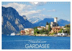 Traumkulisse Gardasee (Wandkalender 2024 DIN A4 quer), CALVENDO Monatskalender - Manz, Katrin