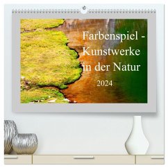 Farbenspiel - Kunstwerke in der Natur 2024 (hochwertiger Premium Wandkalender 2024 DIN A2 quer), Kunstdruck in Hochglanz