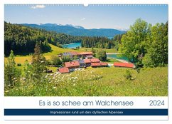 Es is so schee am Walchensee 2024 (Wandkalender 2024 DIN A2 quer), CALVENDO Monatskalender