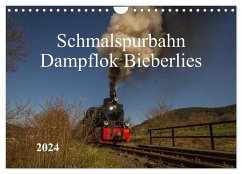 Schmalspurbahn Dampflok Bieberlies (Wandkalender 2024 DIN A4 quer), CALVENDO Monatskalender