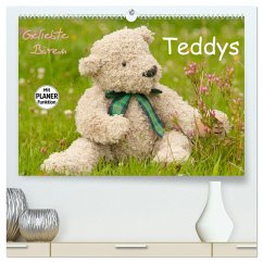 Geliebte Bären - Teddys (hochwertiger Premium Wandkalender 2024 DIN A2 quer), Kunstdruck in Hochglanz