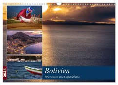 Bolivien - Titicacasee und Copacabana (Wandkalender 2024 DIN A3 quer), CALVENDO Monatskalender - Glaser, Max
