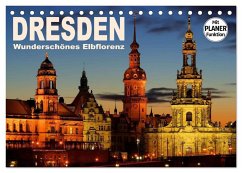 Dresden - Wunderschönes Elbflorenz (Tischkalender 2024 DIN A5 quer), CALVENDO Monatskalender