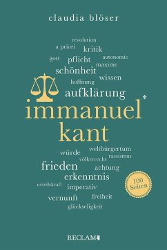 Immanuel Kant   Wissenswertes über Leben und Wirken des großen Philosophen   Reclam 100 Seiten - Blöser, Claudia